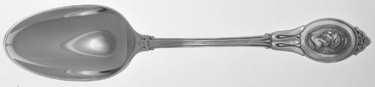 Medallion (Sterling, 1864) Tablespoon (Serving Spoon) by Durgin-1