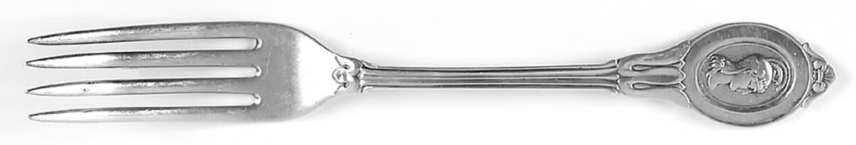 Medallion (Sterling, 1864) Fork by Durgin-1