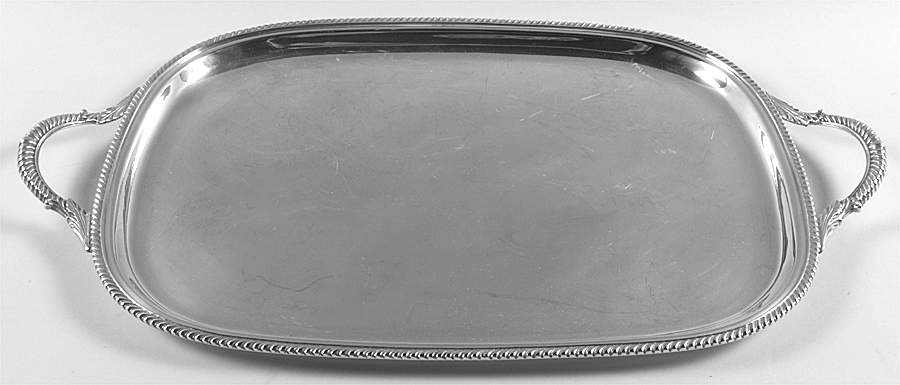 228 (Sterling, Hollowware) Large Waiter Tray by Durham Sterling-1