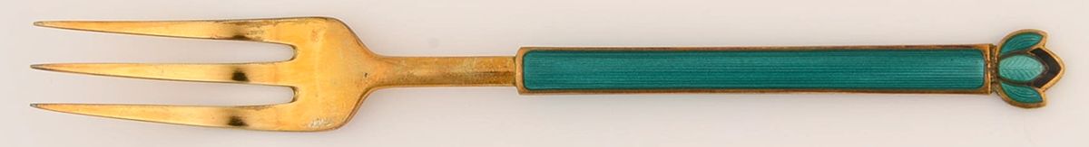 DDA3 (Sterling) Cocktail/Seafood Fork by David Andersen-1