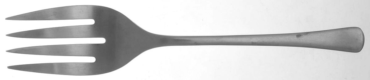 Royale-Royal (Stainless, Satin) Medium Solid Cold Meat Serving Fork by Dalia-1