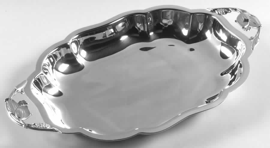422 (Sterling, Hollowware) Medium Oval Sterling Vegetable Bowl by Durham Sterling-1