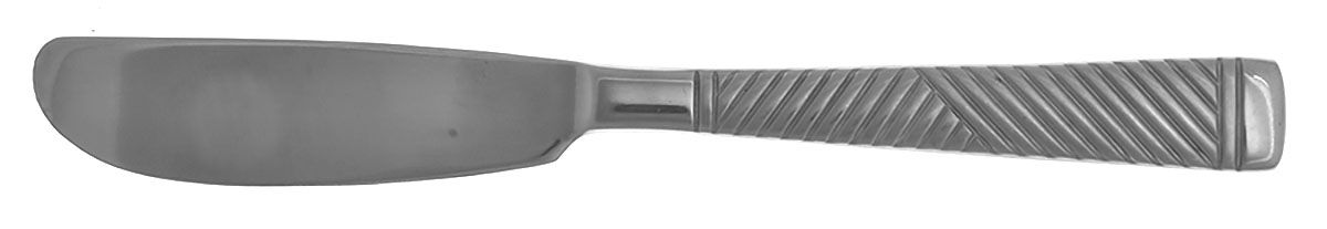Umbrian Frosted (Stainless) Flat Handle Master Butter Knife by Dansk-1