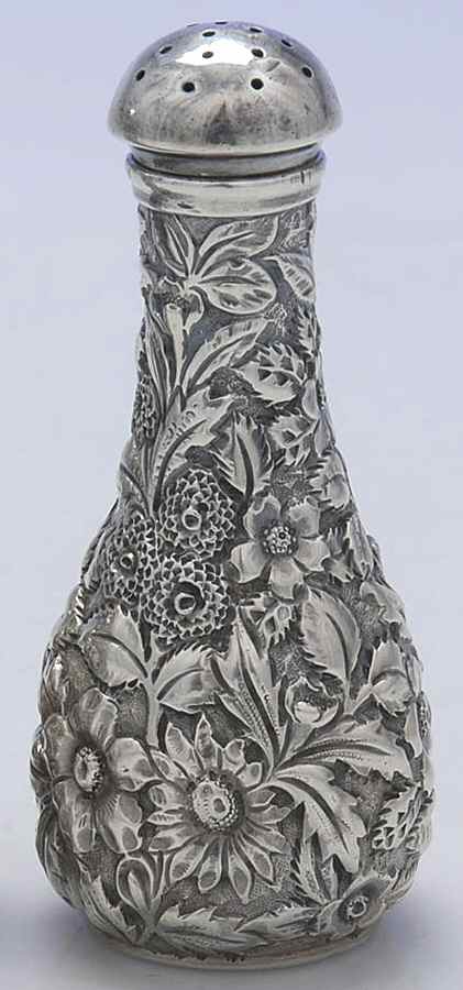 Repousse (Sterling, Hollowware) Pepper Shaker by Davis & Galt-1