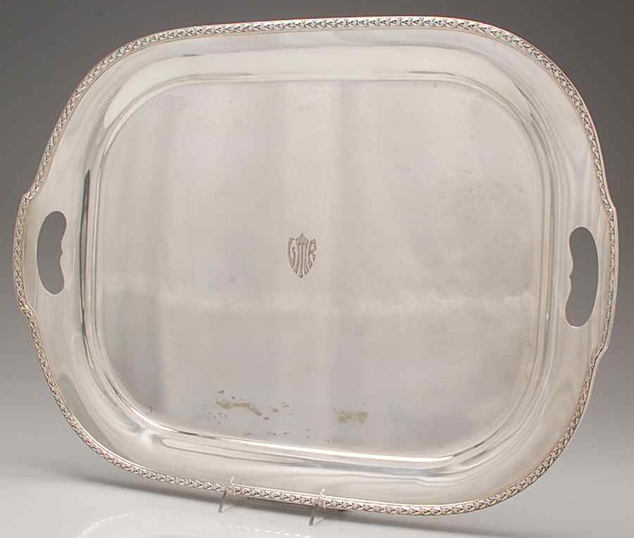 Marie Antoinette-Chased (Sterling, Hollowware) Large Waiter Tray by Dominick & Haff-1