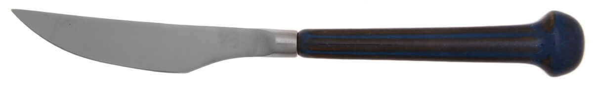 Regency-Blue (Stainless) Steak Knife Individual Hollow, No Serrate HC by Denby-1