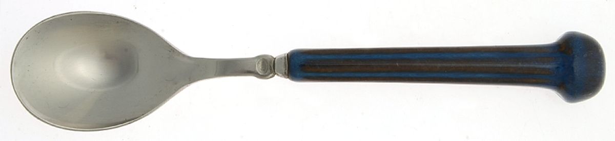 Regency-Blue (Stainless) Oval Place Soup Spoon by Denby-1