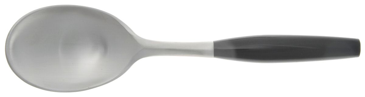 Kongo-Black (Stainless, Bright Gloss Handle) Solid Serving Spoon by Dansk-1