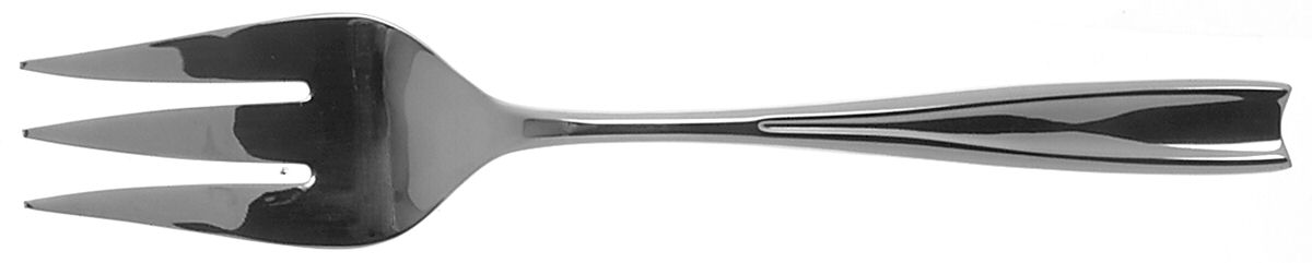 LYRIC-LYRA (Stainless, Concave Tip) Medium Solid Cold Meat Serving Fork by Dansk-1