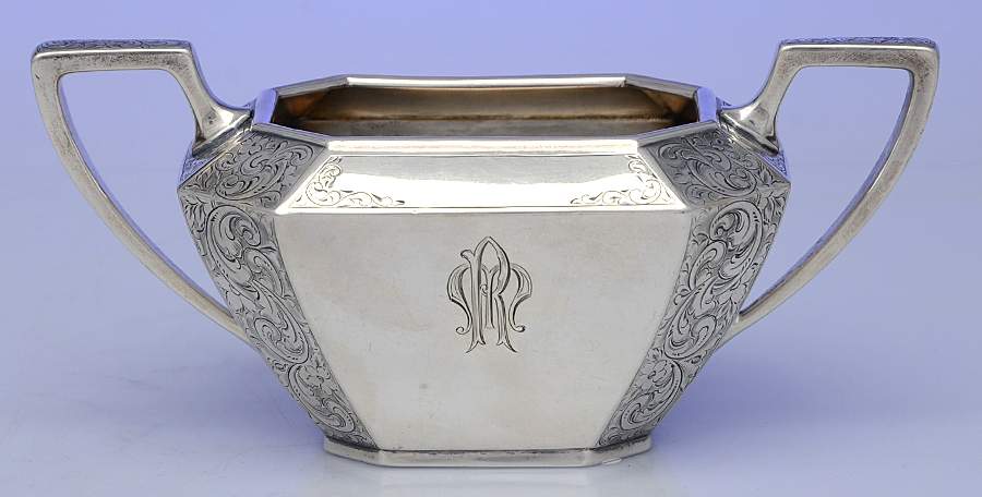 Fairfax-Engraved (Sterling, Hollowware) Mini Creamer by Durgin-1