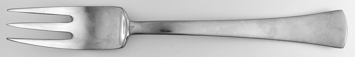 Cafe Blanc (Stainless) Medium Solid Cold Meat Serving Fork by Dansk-1