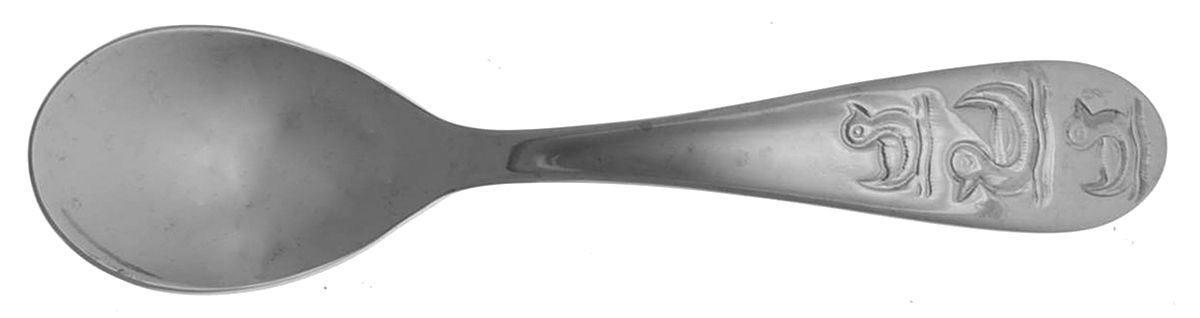 Baby Duck (Stainless) Straight Handle Baby Spoon by Dansk-1