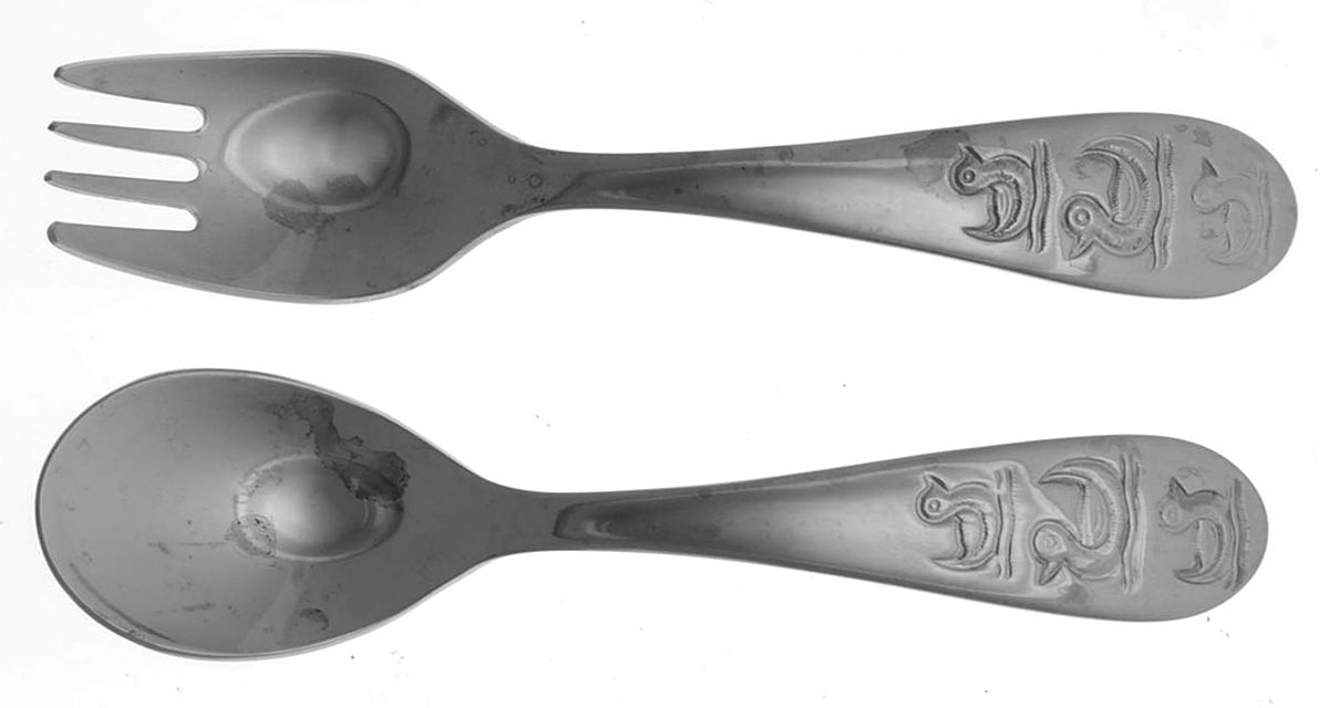Baby Duck (Stainless) 2 Pc Baby Set (BF, BS) by Dansk-1