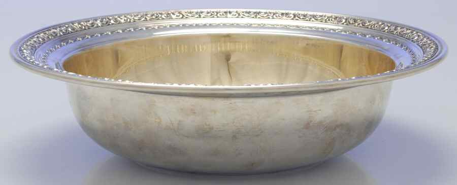 1293 (Sterling, Hollowware) 10" Round Vegetable Bowl by Dominick & Haff-1