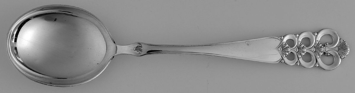 DDA6 (STERLING) Round Bowl Soup Spoon (Cream Soup) by David Andersen-1