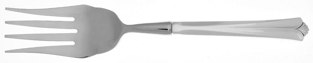 Town Hall  Aka Rdhus M-Vifte (Sterling) Cold Meat Fork Large, Stainless Tines HC by David Andersen-1