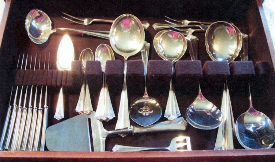 Town Hall  Aka Rdhus M-Vifte (Sterling) Tablespoon (Serving Spoon) by David Andersen-1