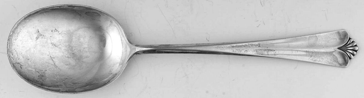 Town Hall  Aka Rdhus M-Vifte (Sterling) Solid Serving Spoon by David Andersen-1
