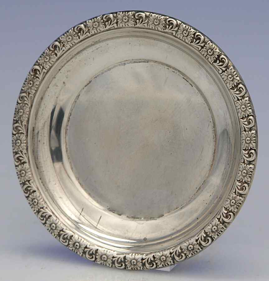 21F (Sterling, Hollowware) Sterling Butter Pat by Dunkirk Silversmiths-1