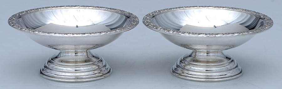 21F (Sterling, Hollowware) Nut Dish - Set of 2 by Dunkirk Silversmiths-1