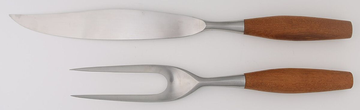 Classic Fjord (Stainless, China) Large 2-Piece Roast Carving Set w/Stainless Blade by Dansk-1