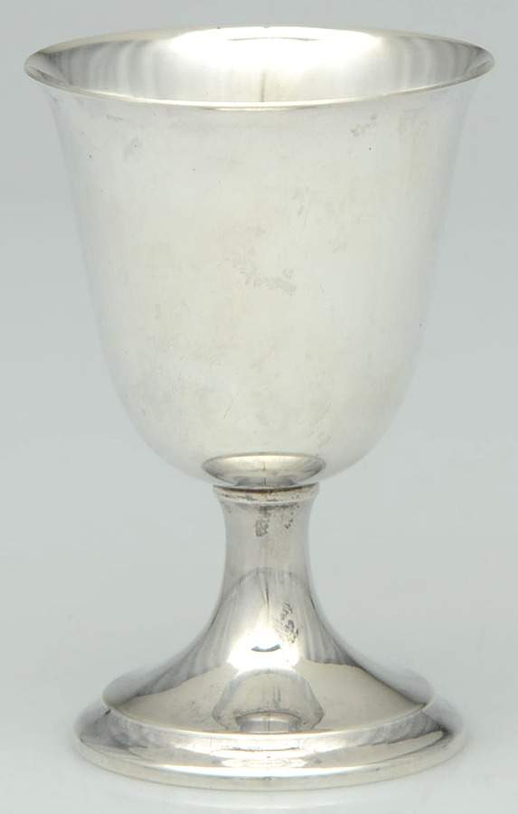 70 (Sterling, Hollowware) Wine Goblet by Dunkirk Silversmiths-1