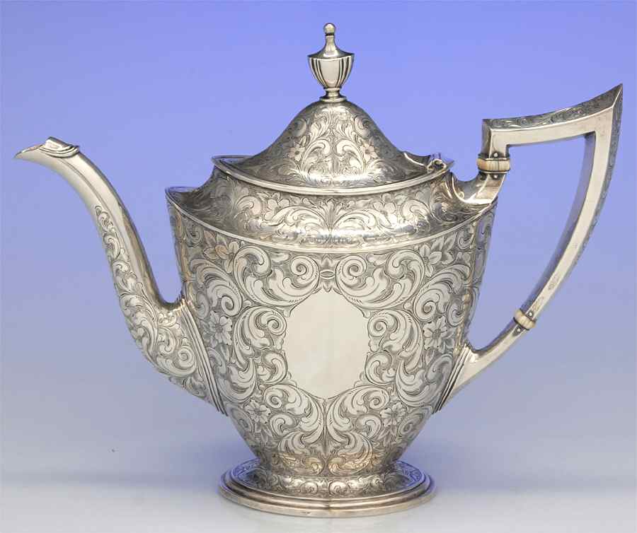 5E (Sterling, Hollowware) Coffee Pot by Durgin-1