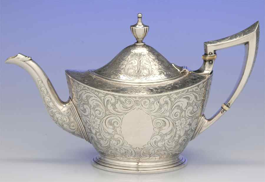 5E (Sterling, Hollowware) Teapot by Durgin-1