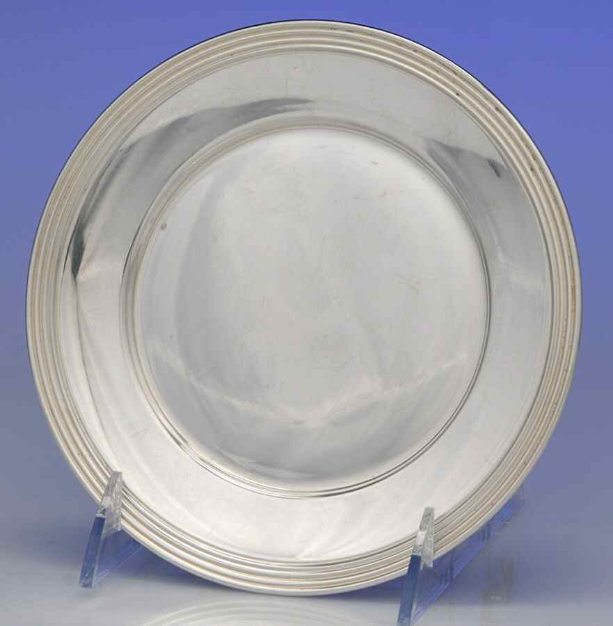 30 (Sterling, Hollowware) Bread Plate by Dunkirk Silversmiths-1