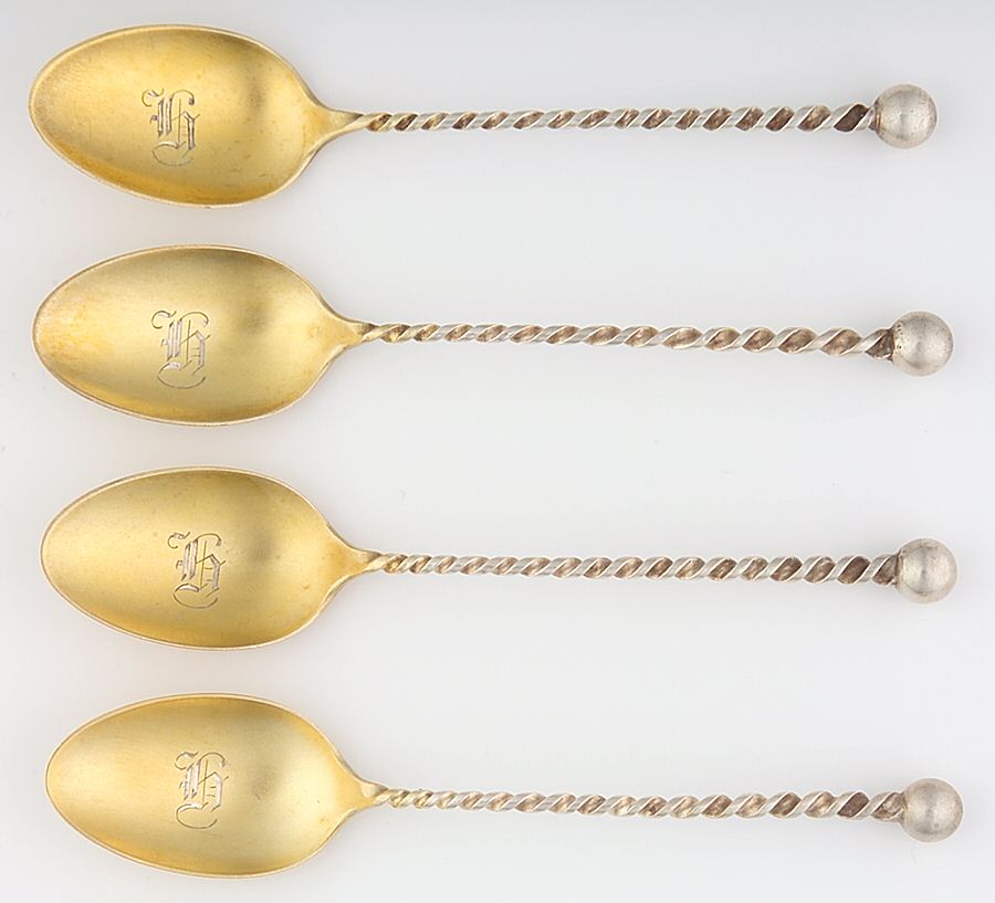 DHS17 (Sterling) Demitasse Spoon - Set of 4 by Dominick & Haff-1
