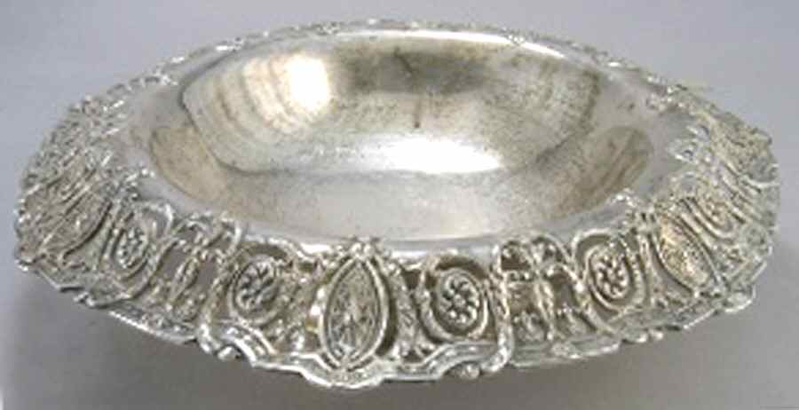 3722 (Sterling, Hollowware) Round Sterling Footed Centerpiece by Dominick & Haff-1