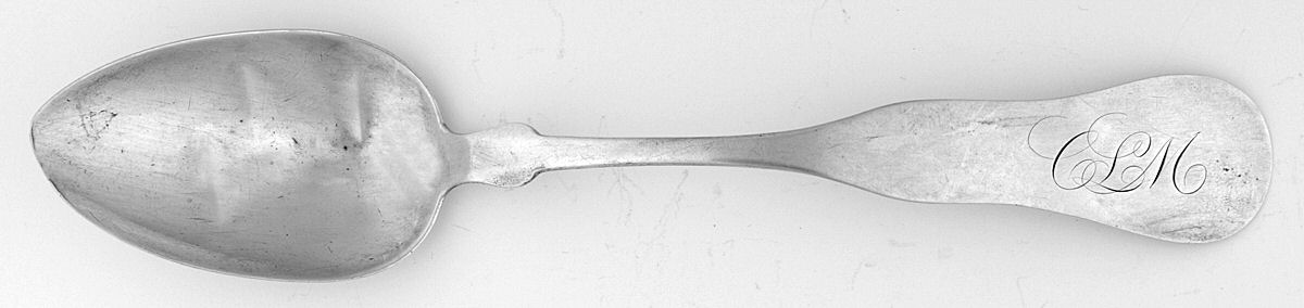 Coin Silver Flatware Tablespoon (Serving Spoon) by D. Goddard & Co.-1