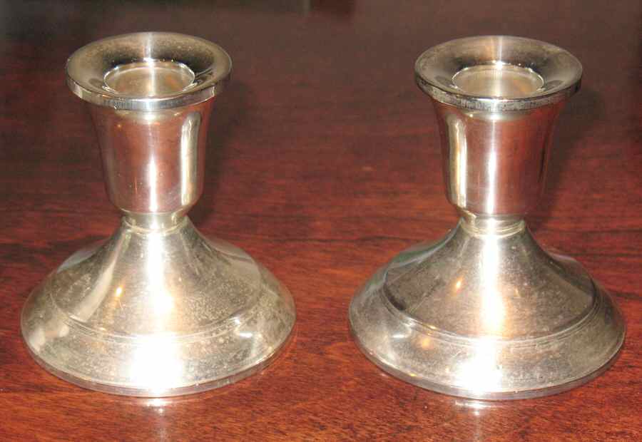 Sterling Candlesticks Weighted Candleholder by Duchin Creations-1