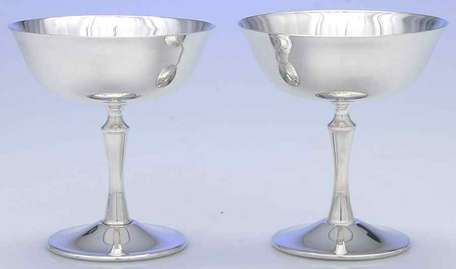 DUI1 (Sliverplate, Hollowware) Champagne/Sherbet - Set of 2 by De Uberti Silver-1