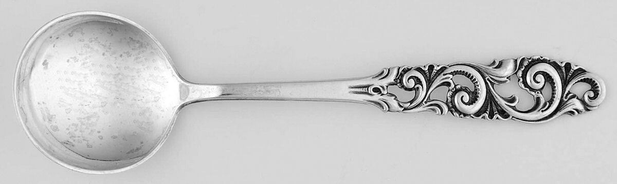 Tele (Sterling) Round Bowl Soup Spoon (Bouillon) by Brodrene Mylius-1