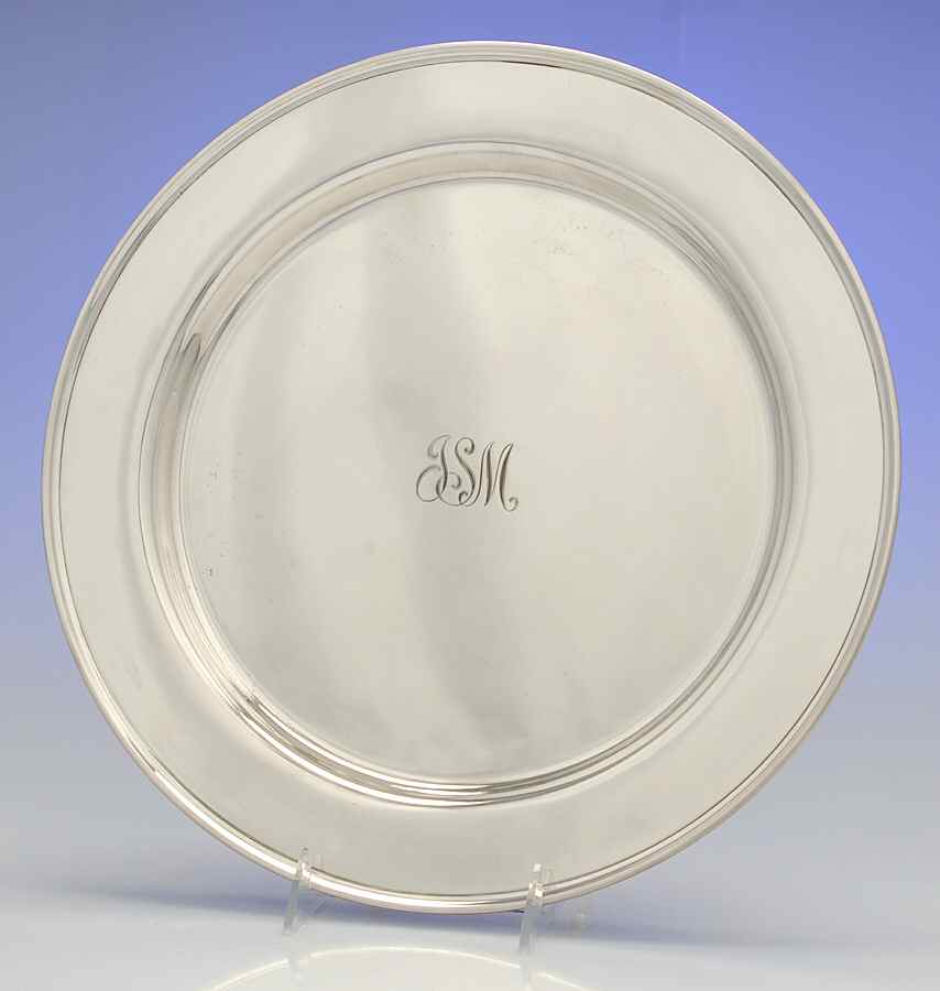 8338 (Sterling, Hollowware) 14" Round Tray by Durgin-1