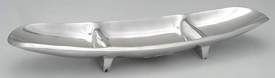 Classic Fjord (Aluminum, Hollowware) 3 Part Canoe Tray by Dansk-1