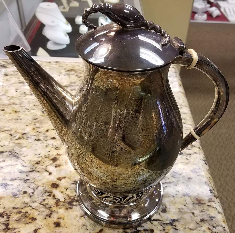 3800 (Sterling, Hollowware) Teapot by Durham Sterling-1