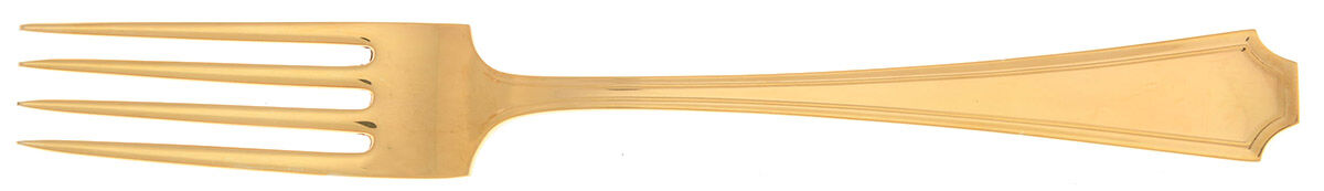 Fairfax-Gold Vermeil (Sterling) Fork by Durgin-1
