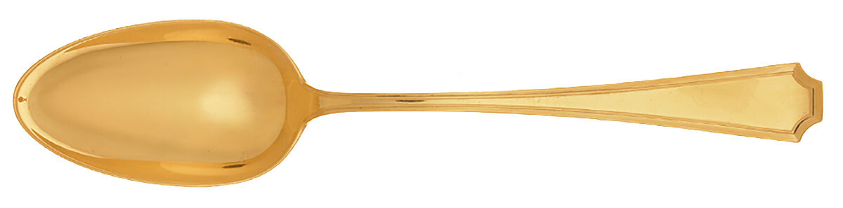 Fairfax-Gold Vermeil (Sterling) Tablespoon (Serving Spoon) by Durgin-1