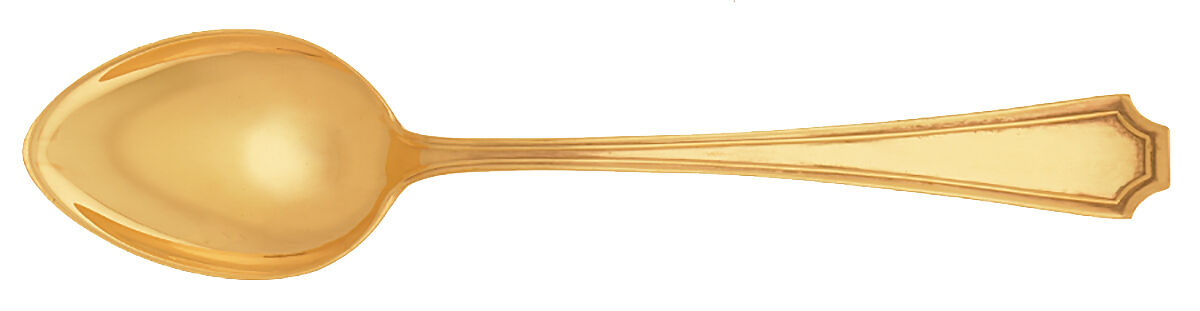 Fairfax-Gold Vermeil (Sterling) Demitasse Spoon by Durgin-1