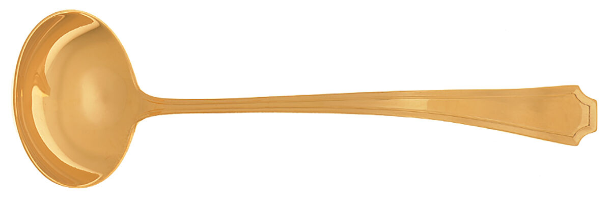 Fairfax-Gold Vermeil (Sterling) Solid Piece Cream Ladle by Durgin-1