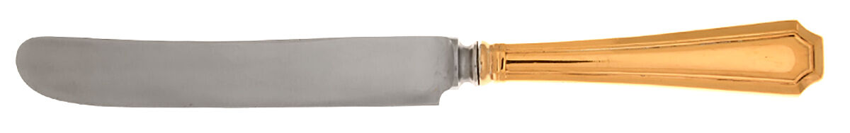 Fairfax-Gold Vermeil (Sterling) Old French Hollow Knife with Bolster by Durgin-1