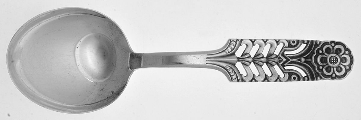 Floriform (Sterling) Solid Salad Serving Spoon by David Andersen-1