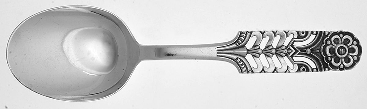 Floriform (Sterling) Solid Serving Spoon by David Andersen-1