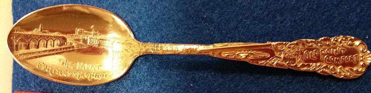States & Cities Souvenir Spoons(Sterling) Virginia Demitasse Spoon by Durgin-1