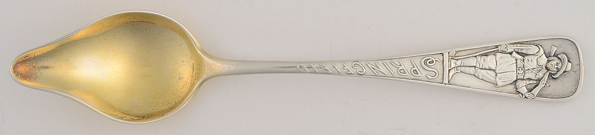 States & Cities Souvenir Spoons(Sterling) Massachusetts Fruit/Orange Spoon by Durgin-1