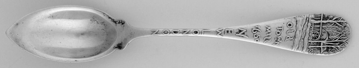 States & Cities Souvenir Spoons(Sterling) Connecticut Fruit Orange Spoon by Durgin-1