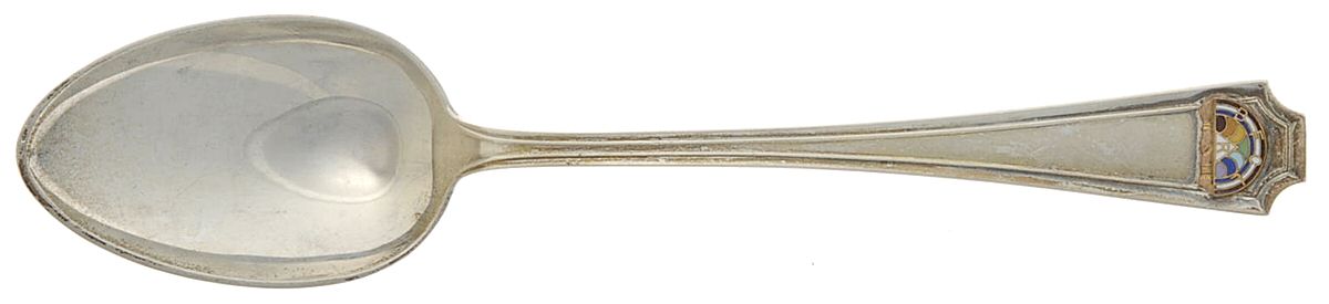 Service Groups Souvenir Spoons (Sterling) Rainbow Girls Teaspoon by Durgin-1
