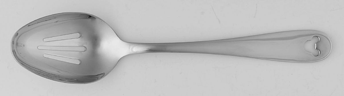 Mickey Mouse (Stainless, Pierced) Pierced Solid Serving Spoon by Disney Silver-1